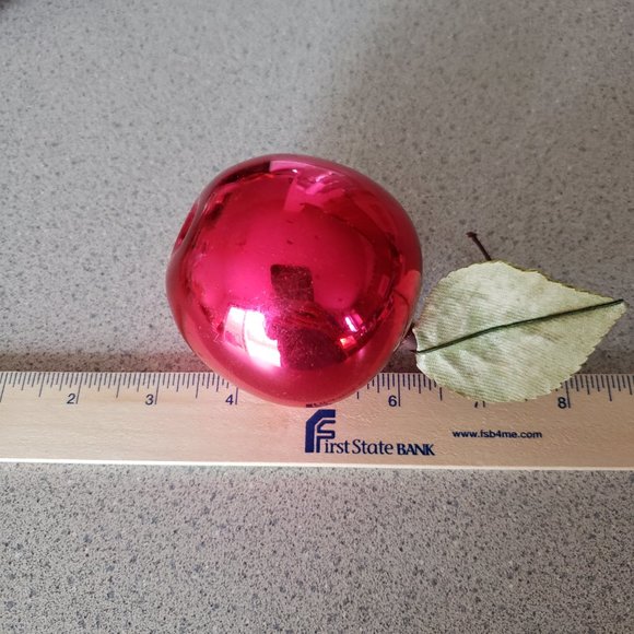 Vintage Large Apple Ornament Glass - Picture 7 of 10